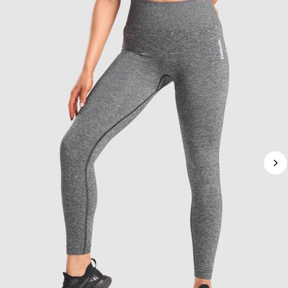 NEW Gymshark Adapt Marl Seamless Leggings - Black